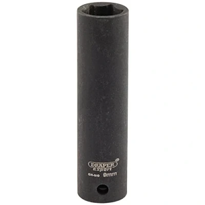 Image of Draper Expert HI TORQ� 6 Point Deep Impact Socket, 1/4&quot; Sq. Dr., 9mm