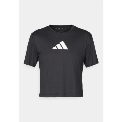 Image of adidas Performance Essentials BIG Print Tshirt, Women&#039;s, Size: XXS, Black