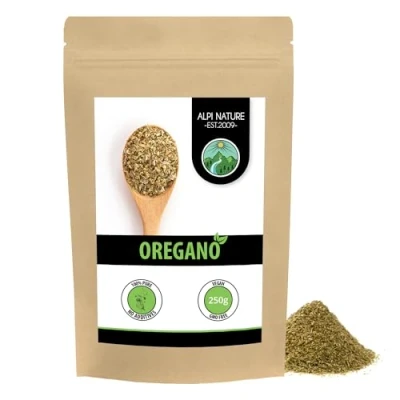 Image of oregano rubbed, gently dried, spice 100% pure and natural for the preparation of mixtures (250 GR (8.8 oz))
