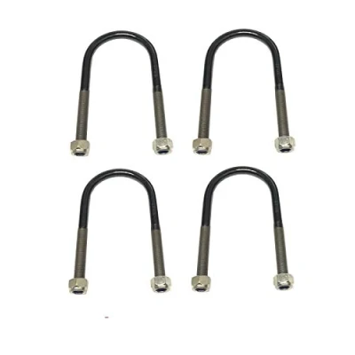 Image of Tpuk Set 4 U Bolt Locknuts 3 5 Leaf Spring For Transit Mk7 Mk8 75Mm Wide