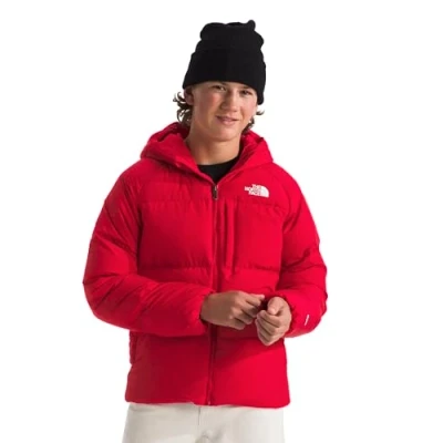 Image of The Noth Face Boy&#039;s Hooded Down Jacket, Tnf Red, 6 Years