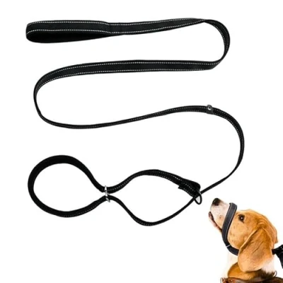 Image of 1 Pcs Figure of 8 Dog Lead, Adjustable Leads for Medium Large Dogs, Slip Rope Lead Outdoor Use, Walking, Jogging, Hiking, Training