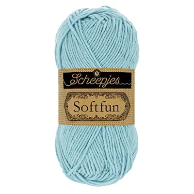 Image of Scheepjes Softfun 2432 Light Blue Yarn 10x50g