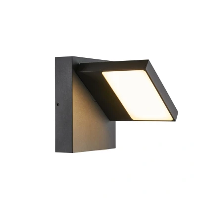 Image of SLV LED wall lamp Abridor, anthracite, width 14 cm, aluminium