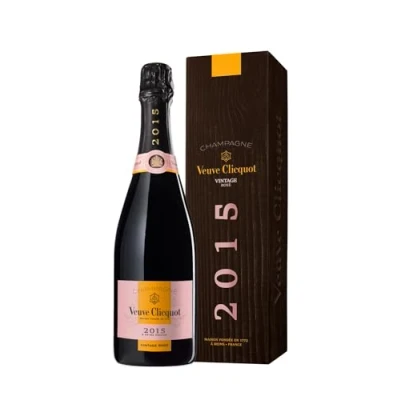 Image of Veuve Clicquot Vintage Rosé 2015 Champagne, Gift Box, 75cl