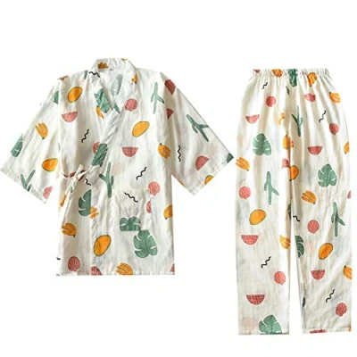 Image of Fancy Pumpkin Women&#039;s Kimono Robe Yukata Bathrobe Pajamas Suit [Vegetables]