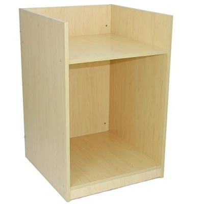 Image of MonsterShop Reception Cash Till Desk TB60 Counter Retail Shop Display Fittings Units Storage Cabinet Shelf Maple 60cm x 90cm Melamine MDF