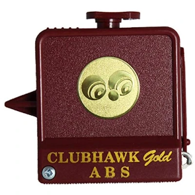 Image of Henselite Clubhawk Gold ABS 9ft String Bowls Measure (Burgundy)