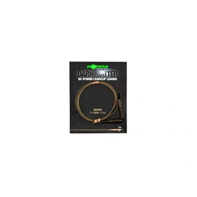 Image of Korda Dark Matter QC Hybrid Leadclip 1m Leader 30lb: Gravel