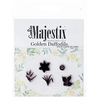 Image of Card io Daffodils Peg Stamps, Gold