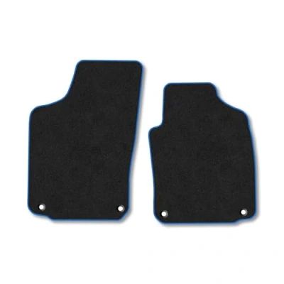 Image of Car Mats Compatible with Vauxhall Tigra (2004 2009) Tailored Fit Blue Carpet Floor Set Accessory Custom 4 Pieces Anti Slip Backing &amp; Binding Trim Edge