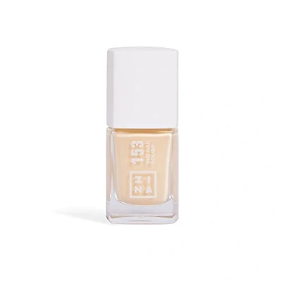 Image of 3INA MAKEUP The Nail Polish 153 Light yellow with Longwearing Formula Gel Effect of Intense Color Glossy &amp; Smooth Finish Fast Drying Vegan Cruelty Free