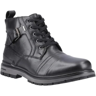 Image of Pod Eros Leather Men&#039;s Black Boots UK 11