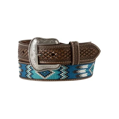 Image of Ariat Men&#039;s Belt Southwestern Embroidered, Size 32, Brown