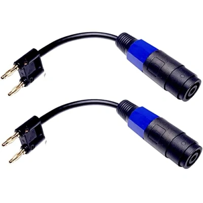 Image of CESS 096 Dual Banana Plug to Female Speakon Connector, 2 Pack