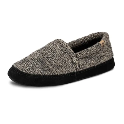 Image of Acorn Men&#039;s Moc Slipper, Brown Tweed, L Standard US Width