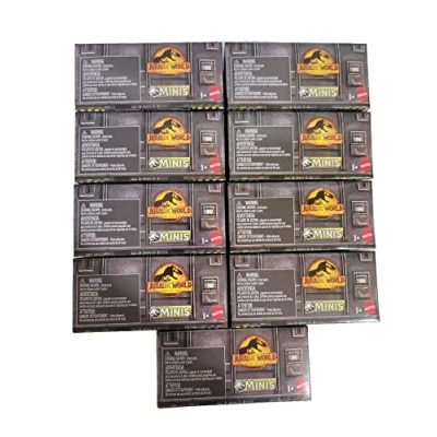 Image of Jurassic World Dominion Minis GWP38 956C Release Complete Set of 9 Surprise Packs