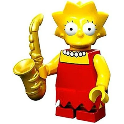 Image of The Simpsons Lego Mini Figure Lisa