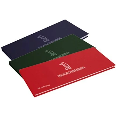 Image of ND Sports Kookaburra Cricket Score Books 60 Innings, Multi coloured,One Size