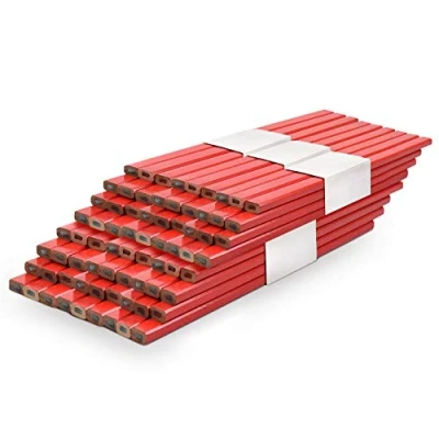 Image of Cocoarm Carpenters Pencils Set of 72 Professional Medium Pencil Hard Brickies Brick Layers 175mm for Marking Timber and Other Building DIY Use