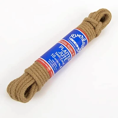 Image of Everlasto Plaited Jute Sash Cord with Strong Polypropylene Core No.5 (7mm) x 10M