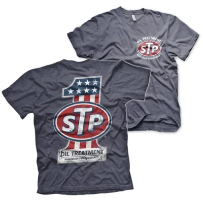 Image of STP Officially Licensed American No. 1 Mens T Shirt (Navy Heather), XX Large