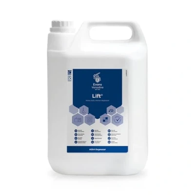 Image of We Can Source It Ltd Evans Vanodine Lift Unperfumed Heavy Duty Cleaner &amp; Degreaser 5Litre and Sanitizer