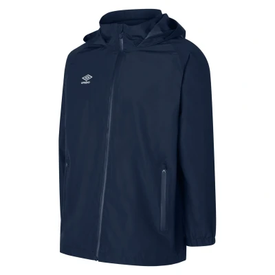 Image of Umbro Childrens Unisex Childrens/Kids Club Essential Waterproof Jacket (Dark Navy) Size 13Y