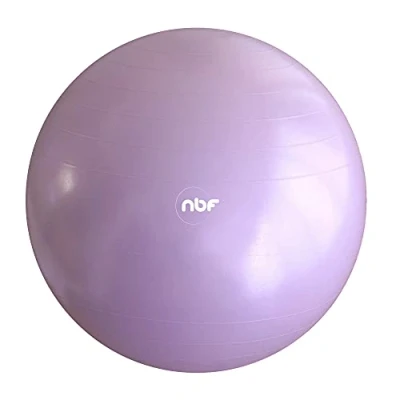 Image of nbf Birthing Ball with Pump and Pregnancy Instruction Guide 55cm 65cm 75cm Anti Burst Lilac