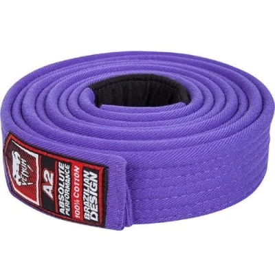 Image of Venum Men&#039;s Brazilian Jiu Jitsu Belt Purple Size A3, Purple, A3 UK
