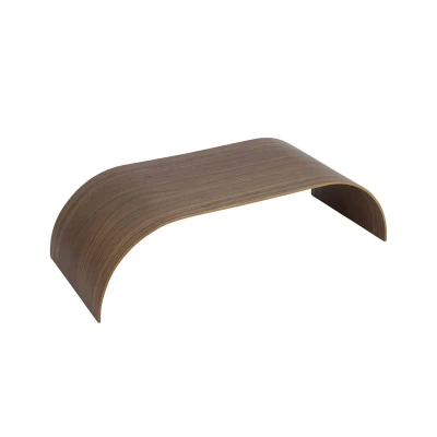 Image of AYTM Curva tray, walnut coloured, 62 x 25 16 cm, wood