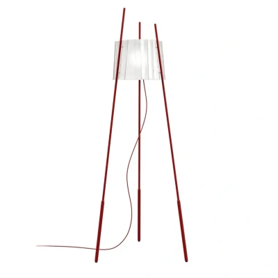 Image of Kundalini Tyla floor lamp, dimmable, red
