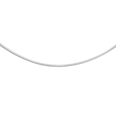 Image of Carissima Gold Women&#039;s 9ct White Round Snake Chain of 46cm/18&quot;