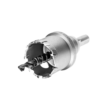 Image of EZARC Carbide Hole Cutter for Thick Metal, Deep Cut Saw Stainless Steel, Metal Pipes and Hard Material, CHS 25M 40mm