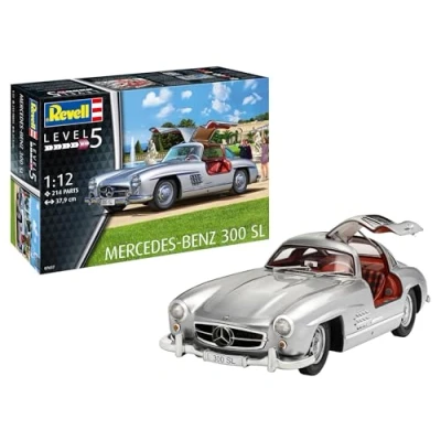 Image of Revell 07657 Mercedes Benz 300 SL 1:12 Scale Unbuilt/Unpainted Plastic Model Kit