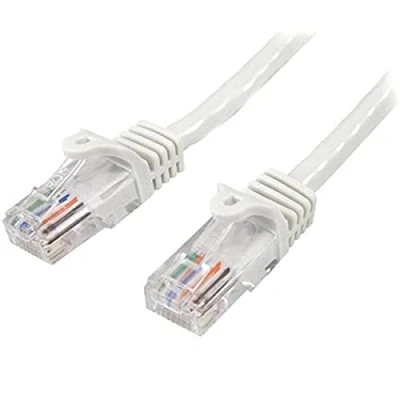 Image of StarTech.com 10m White Cat5e Patch Cable with Snagless RJ45 Connectors Long Ethernet 10 m Cat 5e UTP (45PAT10MWH)