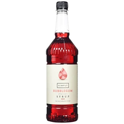 Image of Simply Bubblegum Syrup, Vegan &amp; Nut Free Flavoured Syrup for Coffee, Cocktails Baking (1 Litre)