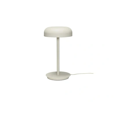 Image of HÜBSCH Velo LED table lamp, sand beige, iron, polycarbonate