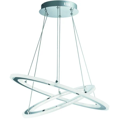 Image of Solexa Integrated LED Ceiling Pendant Light Chrome