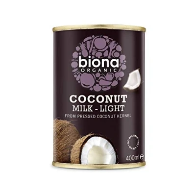 Image of (10 PACK Biona Coconut Milk Light 9% Fat 400ml 10 BUNDLE