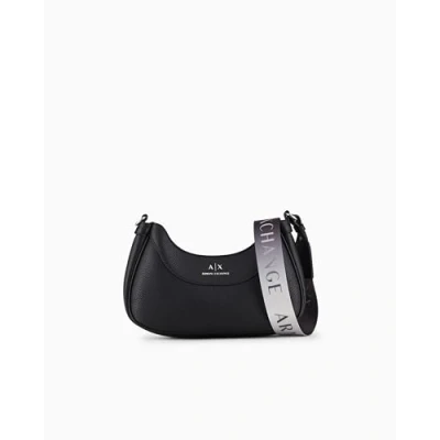 Image of Armani Exchange HOBO Woman Across body bag, Women&#039;s, Size: One Size, Nero