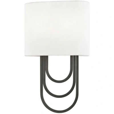 Image of Farah 2 Light Wall Sconce Old Bronze, Linen
