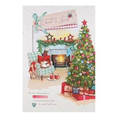 Image of Hallmark Large One I Love &quot;Grateful&quot; Christmas Card