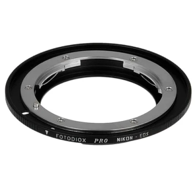 Image of Fotodiox PRO FC10 Lens Adapter Compatible with Nikon F Lenses to EOS EF and EFS Mount Cameras Includes Gen10 Focus Confirmation Chip