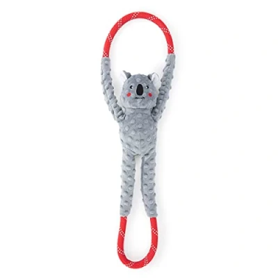 Image of Zippy Paws Ropetugz Koala Game Dog Toy