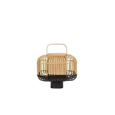 Image of Forestier Bamboo Square S table lamp in black