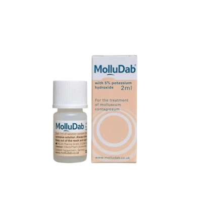 Image of Molludab Molluscum Solution, with 5% Potassium Hydroxide to treat Contagiosum, 2 ml