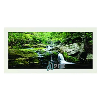 Image of White Premium Wood Photo Frames Wall Hanging Picture Frame Poster Acrylic Glass 90cm x 40cm