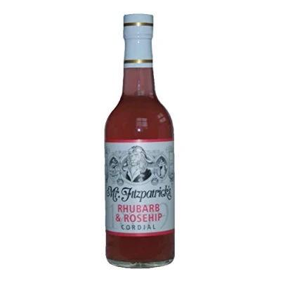 Image of Mr Fitzpatricks Rhubarb Rosehip Cordial, 500 ml