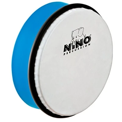 Image of Nino Percussion Hand drum Instrument Small for Children from 3 Years Diameter 6 inch (ca. 15 cm) Plastic, Blue (NINO4SB)